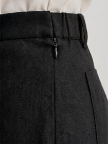 VORA LABEL Black Color Trousers For Women And Girls