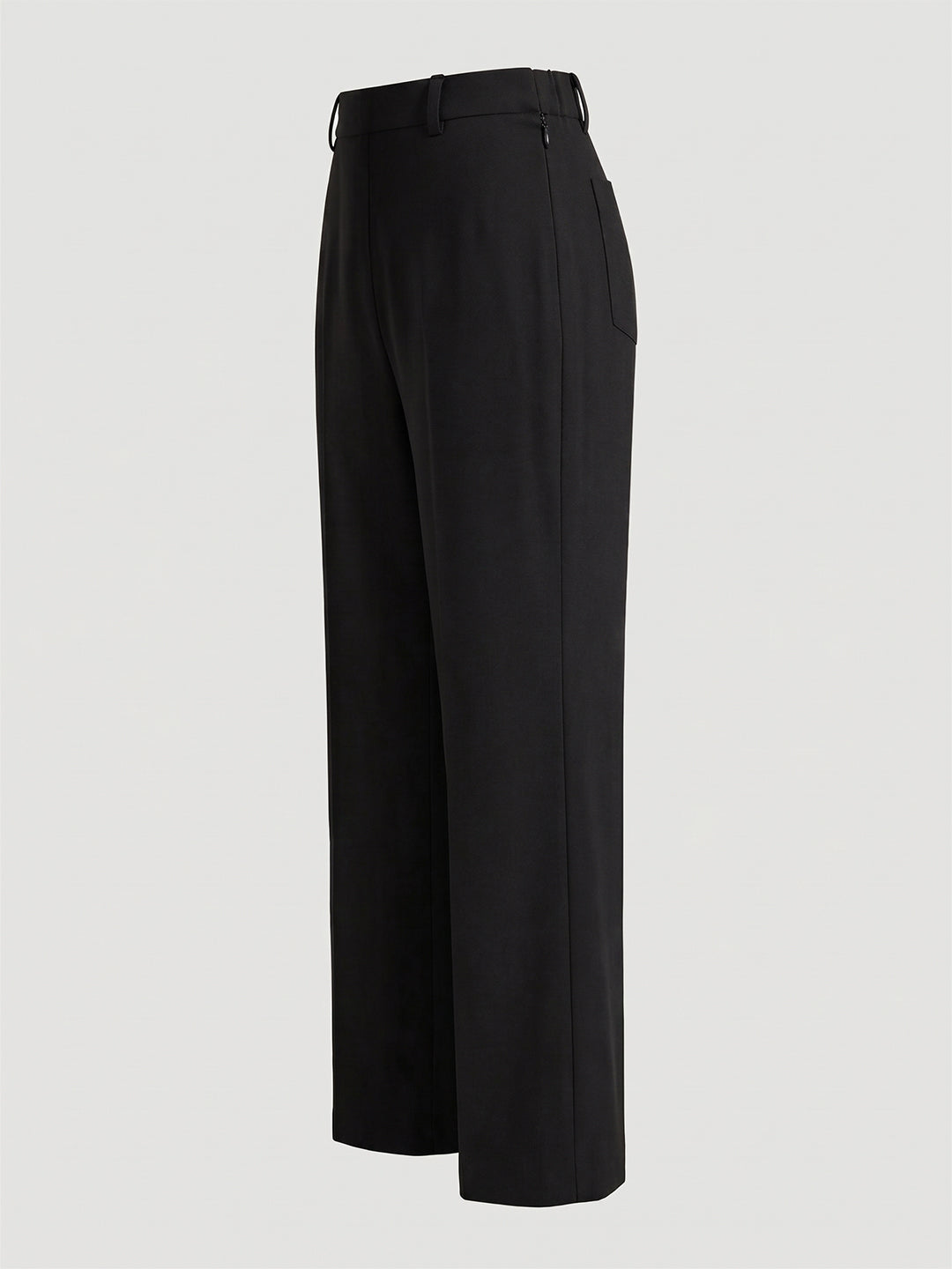 VORA LABEL Women Linen Solid Full Length Wide-Leg Trousers - Black