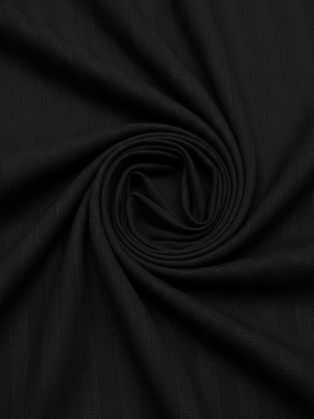 VORA LABEL Men Cotton Striped Relaxed Fit Short Kurta - Black