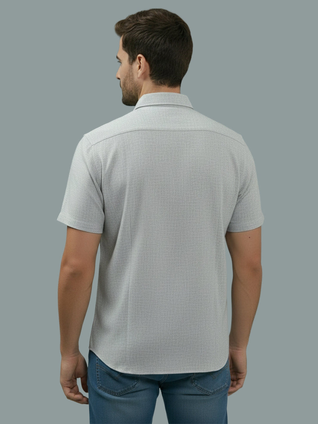 VORA LABEL Men Cotton Regular Fit Spread Collar Casual Shirt - Yellow