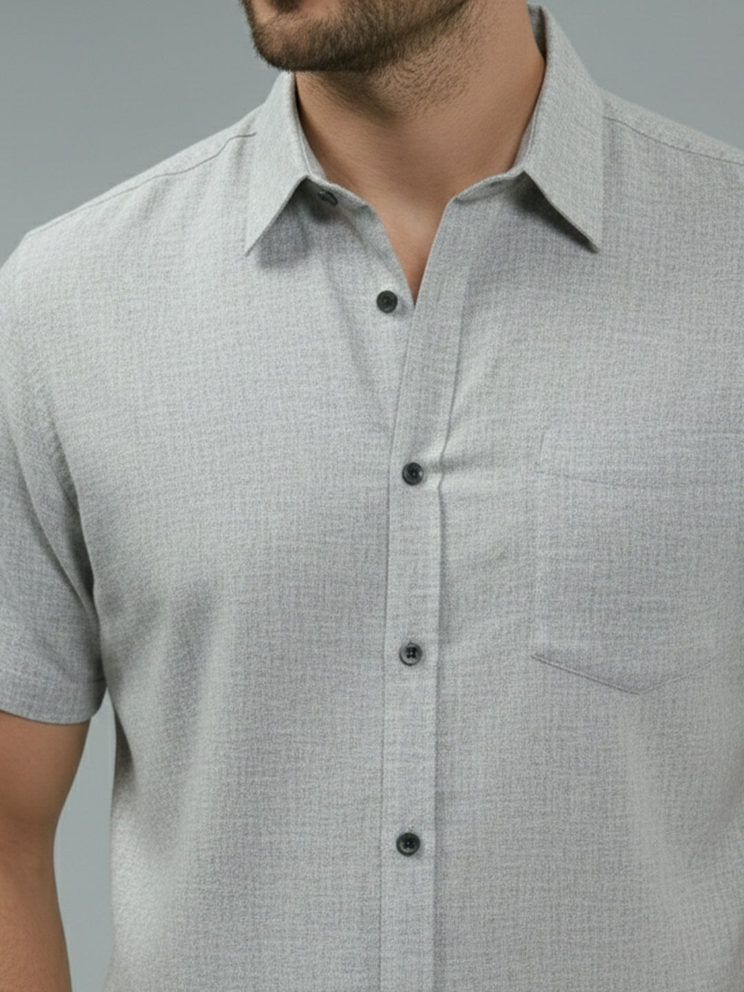 VORA LABEL Men Cotton Regular Fit Spread Collar Casual Shirt - Yellow