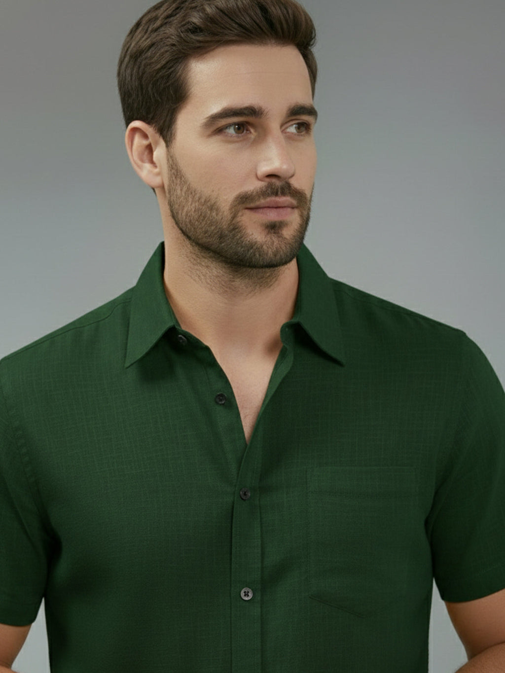 VORA LABEL Men Cotton Regular Fit Spread Collar Casual Shirt - Yellow