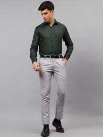VORA LABEL Men Cotton Solid Regular Fit Casual Shirt - Black