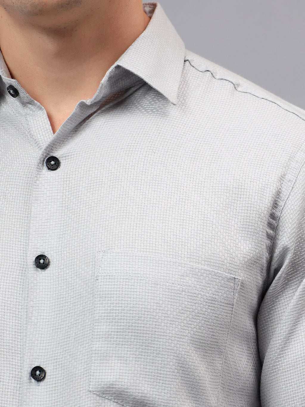 VORA LABEL Men Cotton Solid Regular Fit Casual Shirt - Black