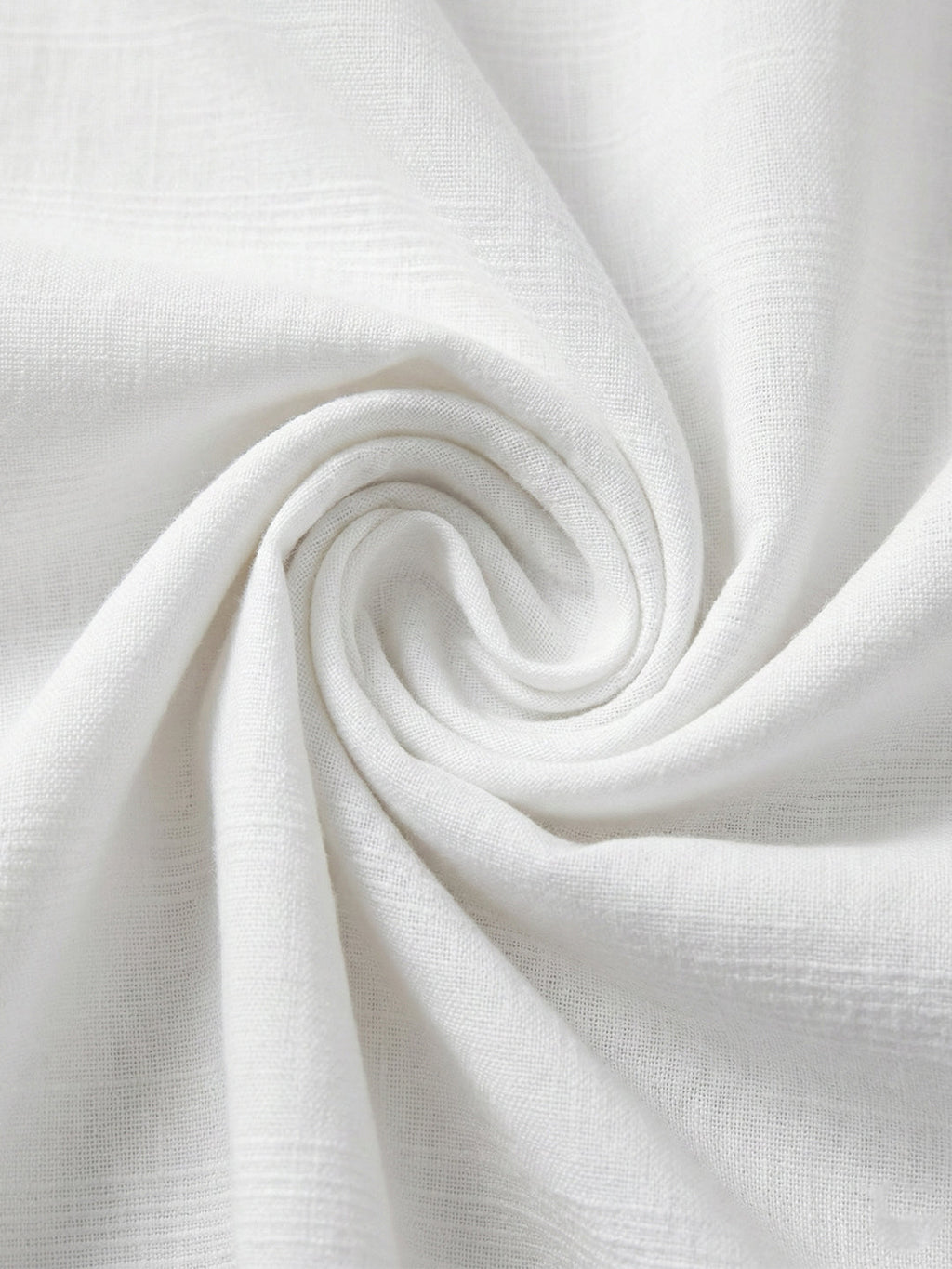 VORA LABEL Men Cotton Striped Button Front Short Kurta - White