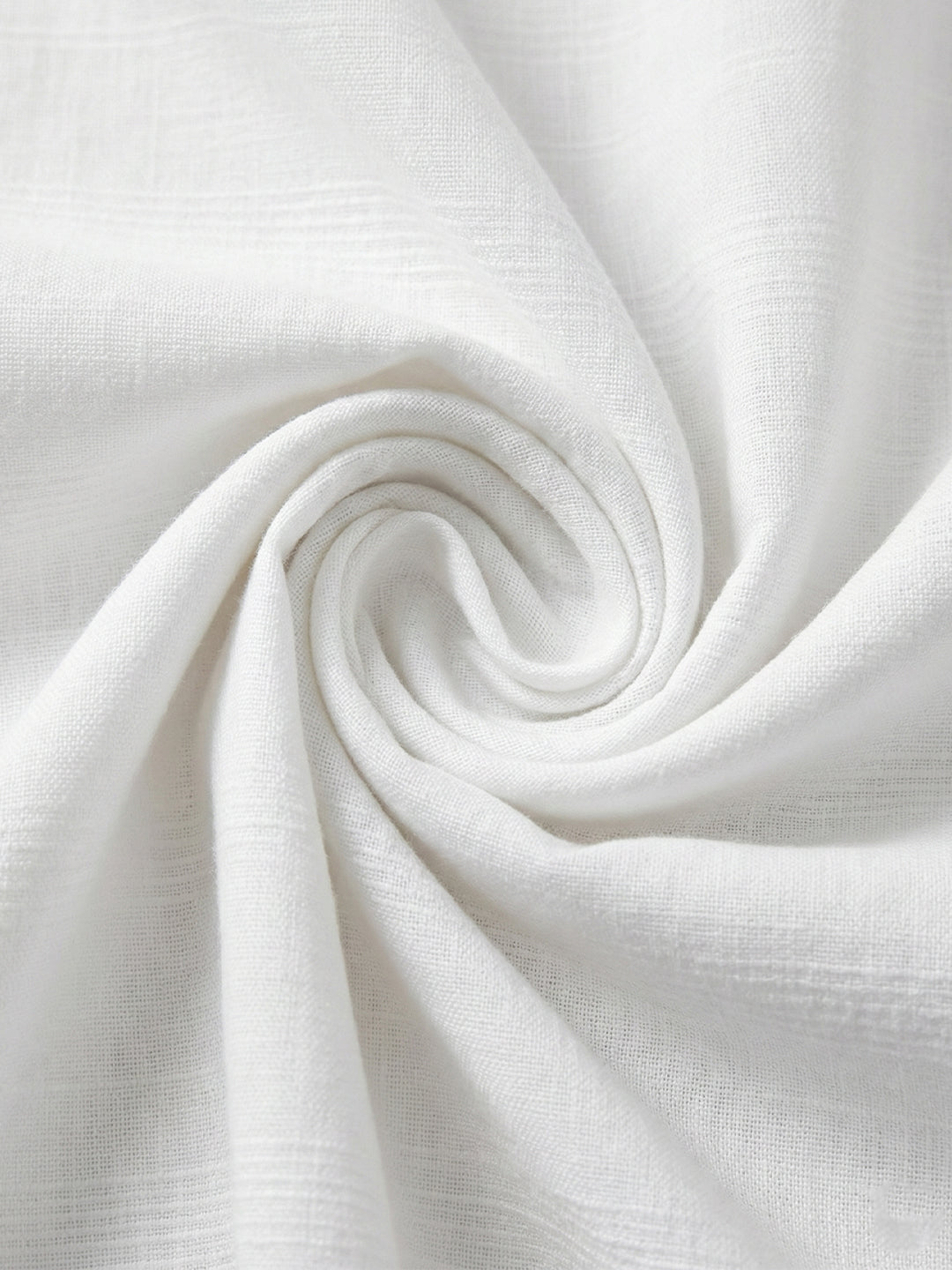 VORA LABEL Men Cotton Striped Button Front Short Kurta - White