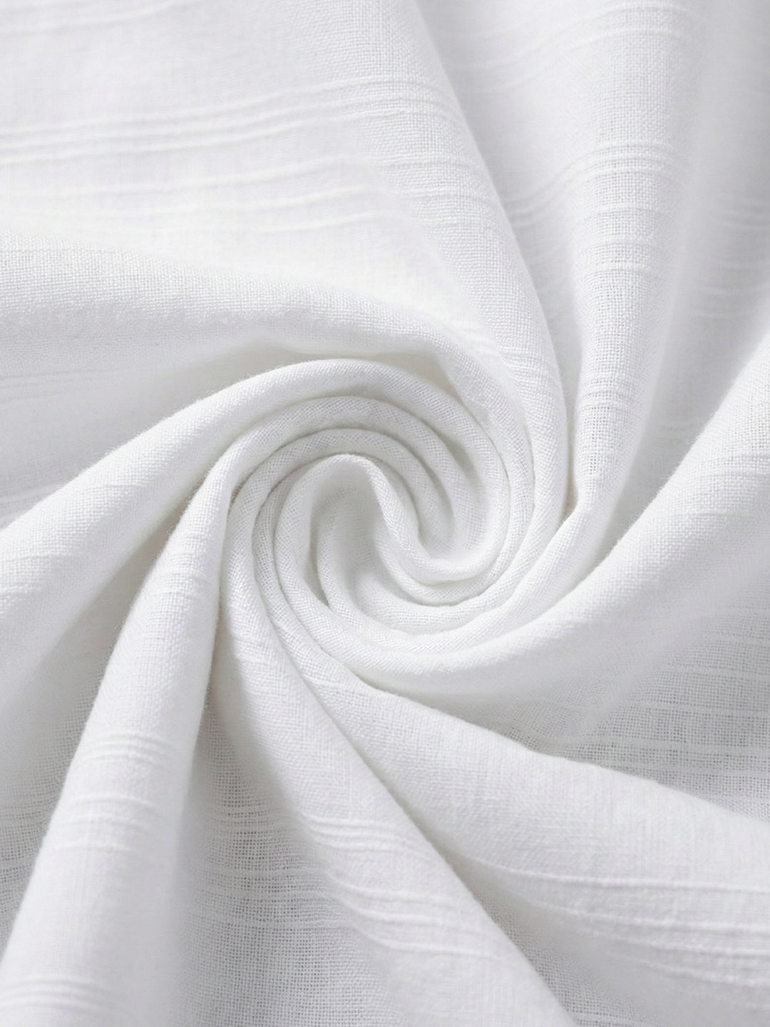 VORA LABEL Men Cotton Single Stripe Short Kurta - White