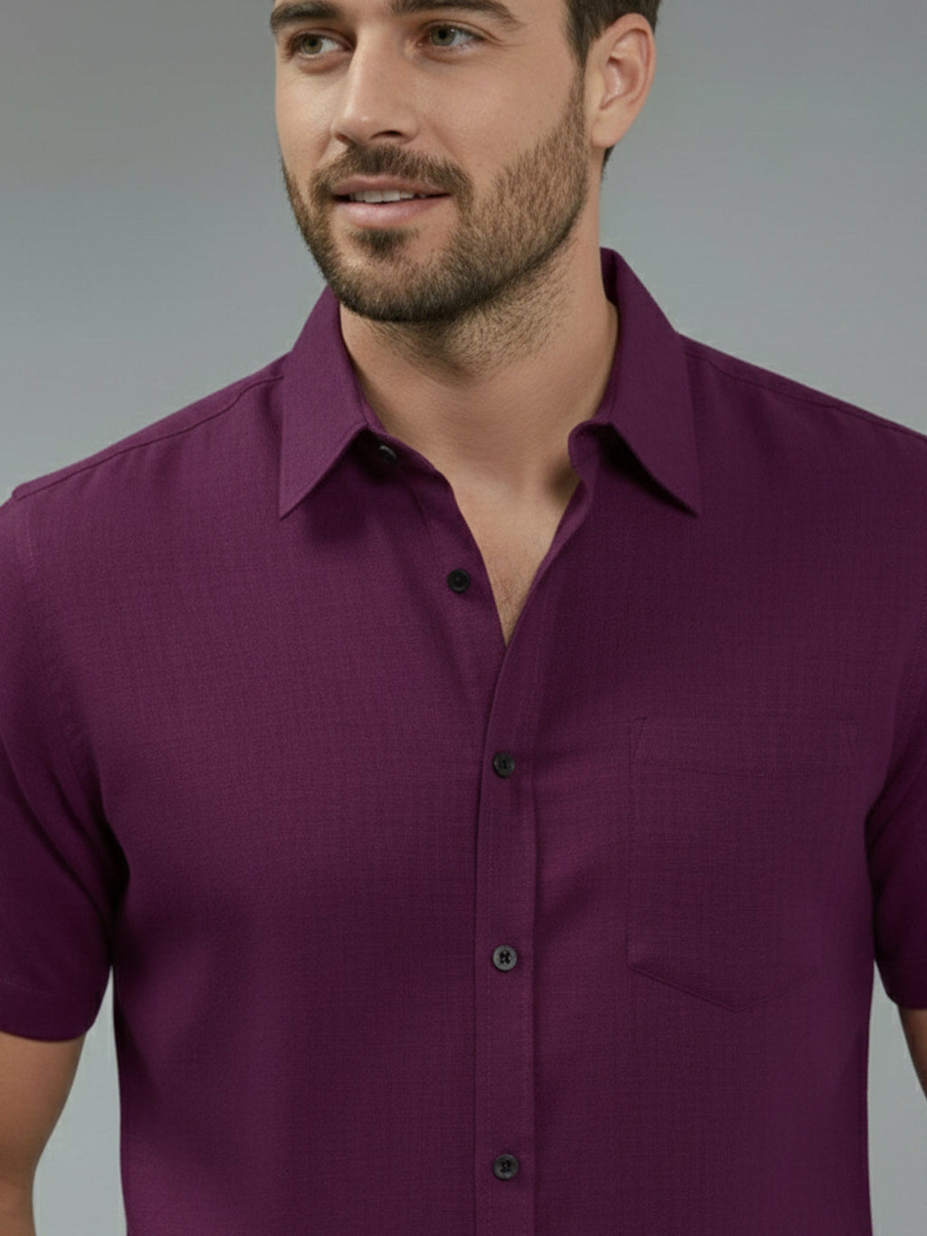 VORA LABEL Men Cotton Regular Fit Spread Collar Casual Shirt - Yellow