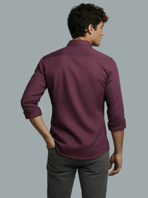 VORA LABEL Men Cotton Solid Regular Fit Spread Collar Casual Shirt - Black
