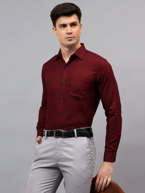 VORA LABEL Men Cotton Solid Regular Fit Casual Shirt - Black