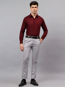 VORA LABEL Men Cotton Solid Regular Fit Casual Shirt - Black