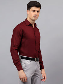 VORA LABEL Men Cotton Solid Regular Fit Casual Shirt - Black