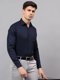 VORA LABEL Men Cotton Solid Regular Fit Casual Shirt - Black