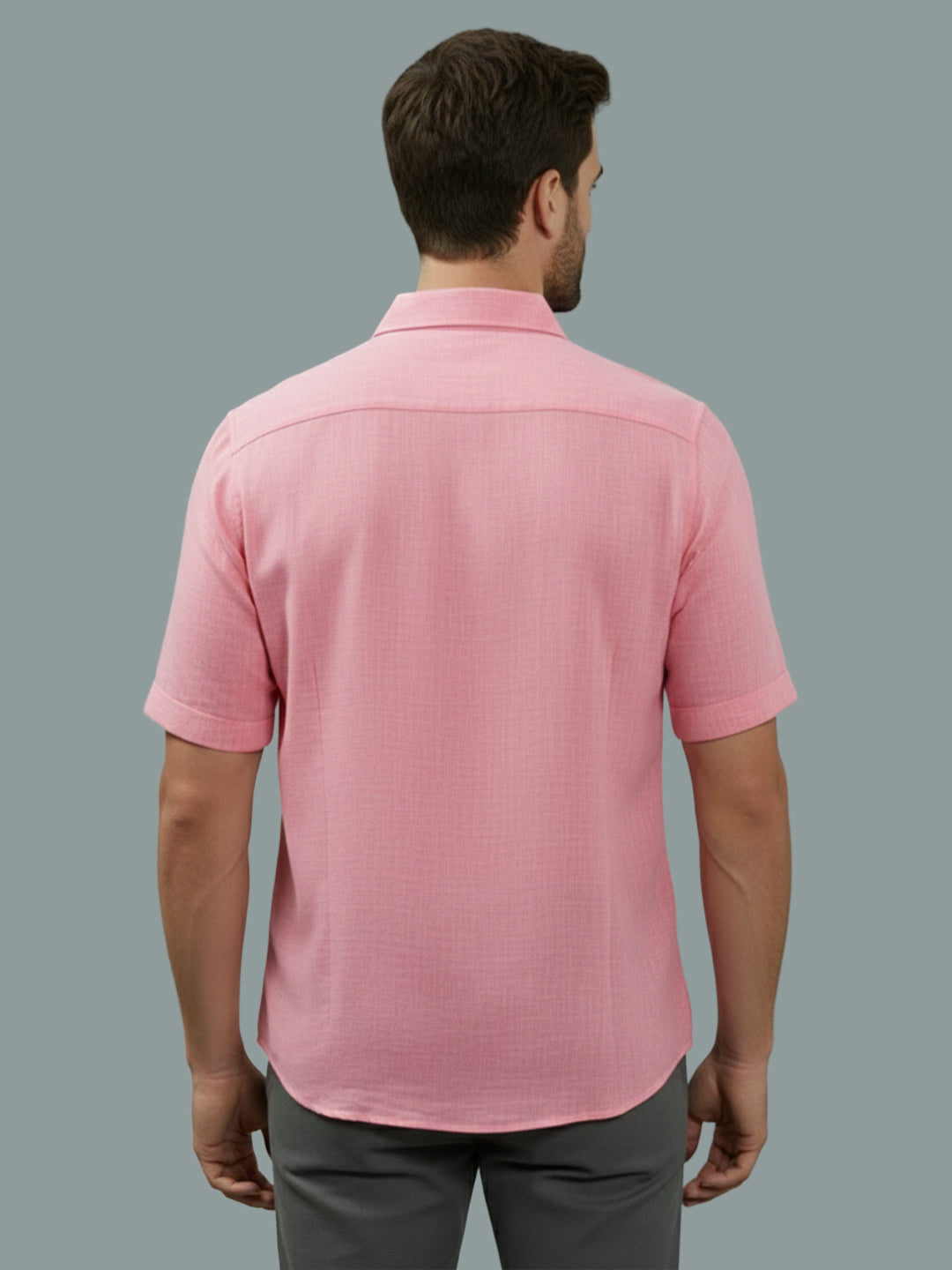 VORA LABEL Men Cotton Regular Fit Spread Collar Casual Shirt - Yellow