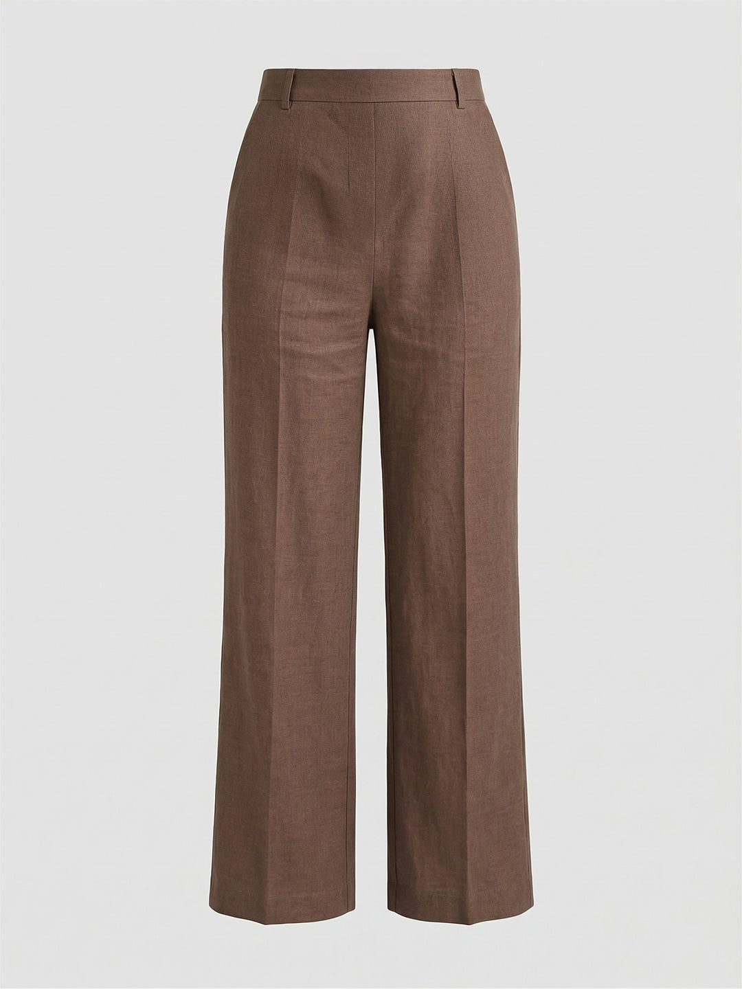 VORA LABEL Women Rayon Solid Straight Fit Trousers - Gold