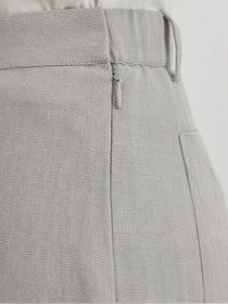 VORA LABEL Women Rayon Solid Straight Fit Trousers - Grey