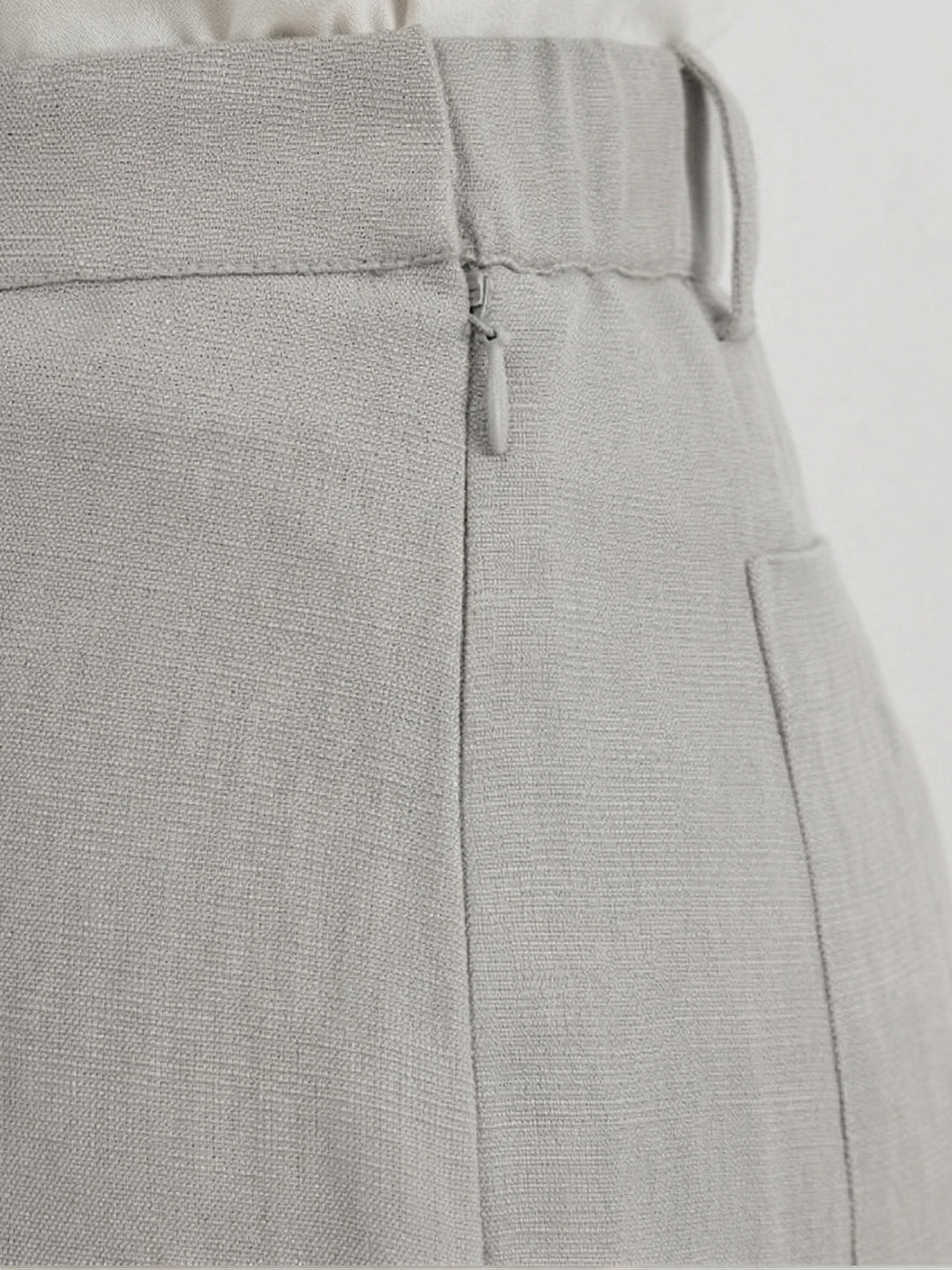 VORA LABEL Women Rayon Solid Straight Fit Trousers - Grey