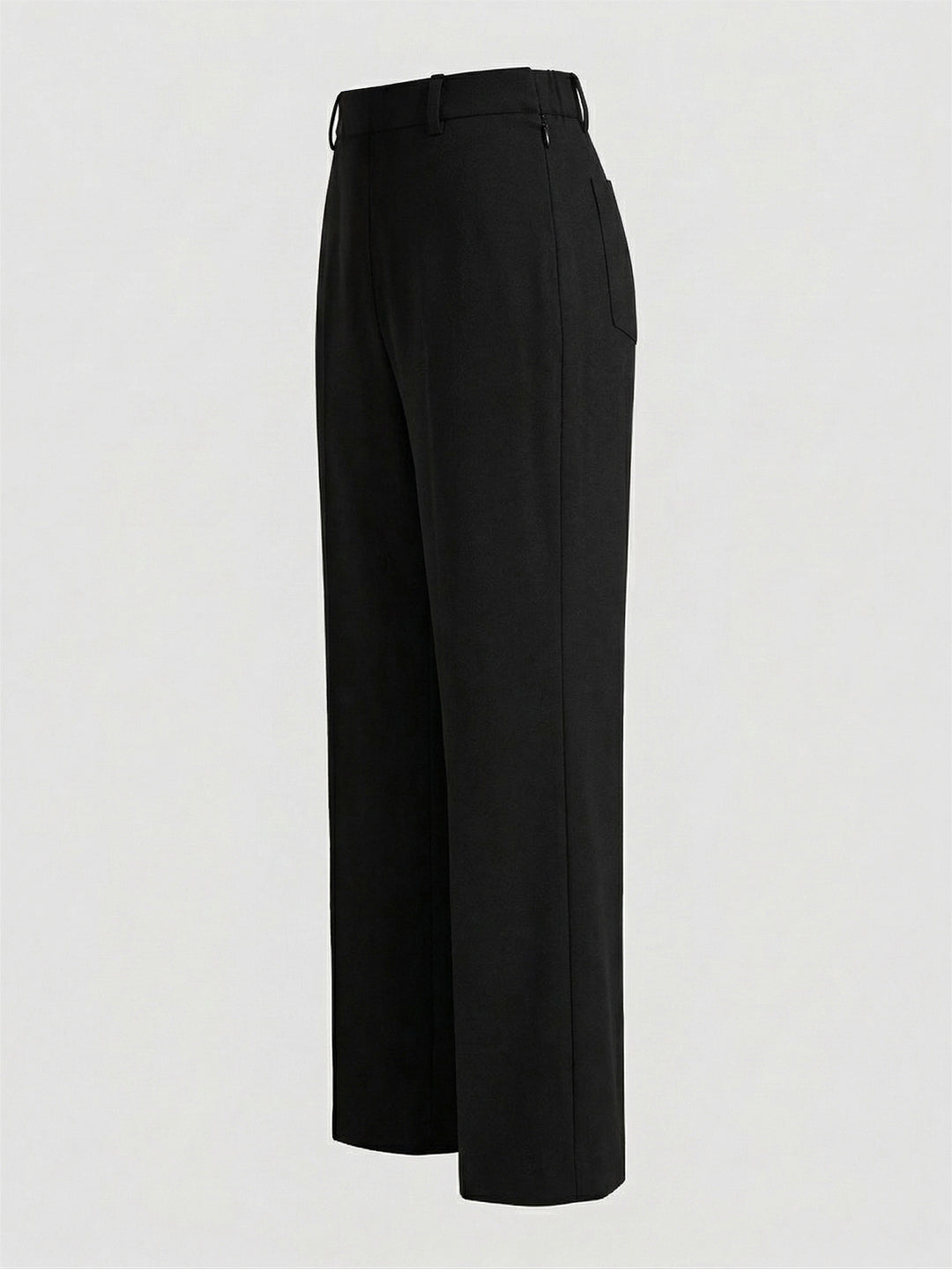 VORA LABEL Women Rayon Solid Straight Fit Trousers - Black