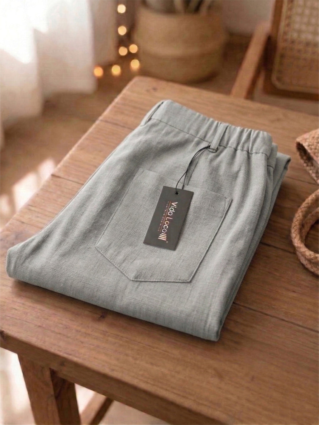 VORA LABEL Women Rayon Solid Straight Fit Trousers - Grey