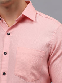 VORA LABEL Men Cotton Solid Regular Fit Casual Shirt - Black
