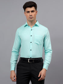 VORA LABEL Men Cotton Solid Regular Fit Casual Shirt - Black