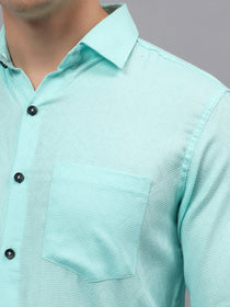 VORA LABEL Men Cotton Solid Regular Fit Casual Shirt - Black