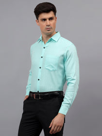 VORA LABEL Men Cotton Solid Regular Fit Casual Shirt - Black