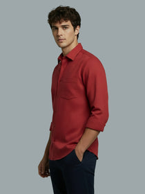 VORA LABEL Men Cotton Solid Regular Fit Spread Collar Casual Shirt - Black