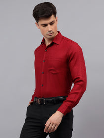 VORA LABEL Men Cotton Solid Regular Fit Casual Shirt - Black