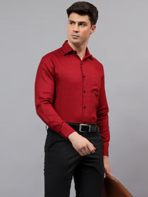 VORA LABEL Men Cotton Solid Regular Fit Casual Shirt - Black