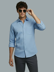 VORA LABEL Men Cotton Solid Regular Fit Spread Collar Casual Shirt - Black