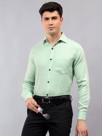 VORA LABEL Men Cotton Solid Regular Fit Casual Shirt - Black