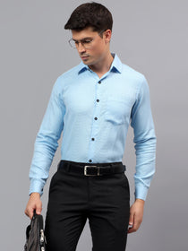 VORA LABEL Men Cotton Solid Regular Fit Casual Shirt - Black
