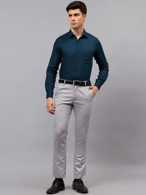 VORA LABEL Men Cotton Solid Regular Fit Casual Shirt - Black
