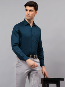VORA LABEL Men Cotton Solid Regular Fit Casual Shirt - Black