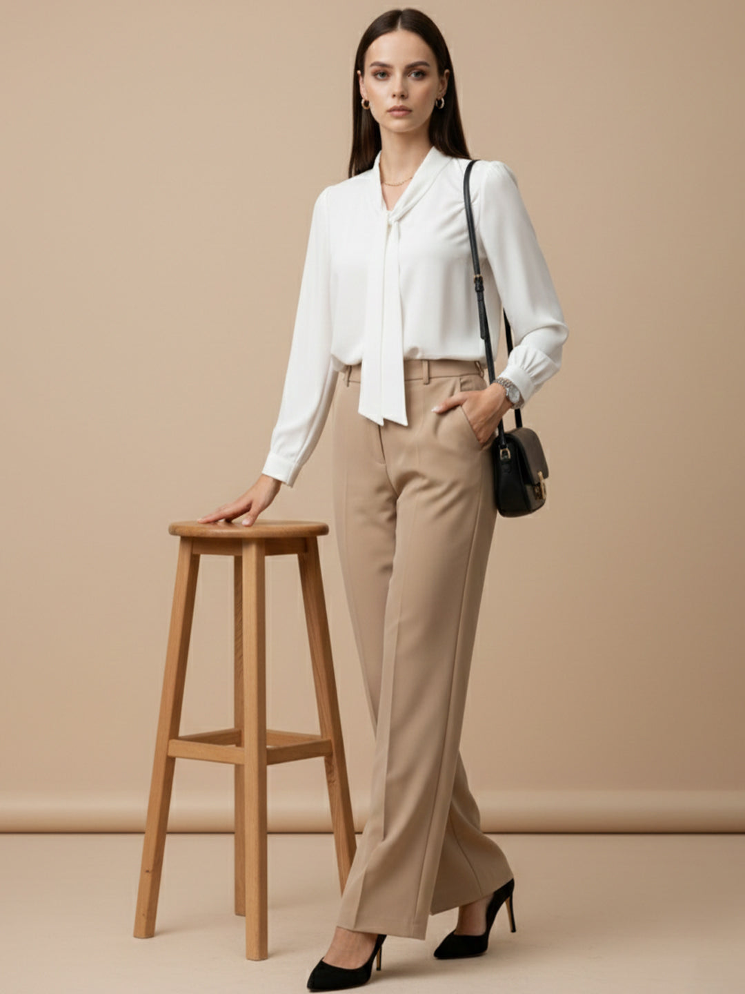 VORA LABEL Women Denim Solid Regular Fit Top - White