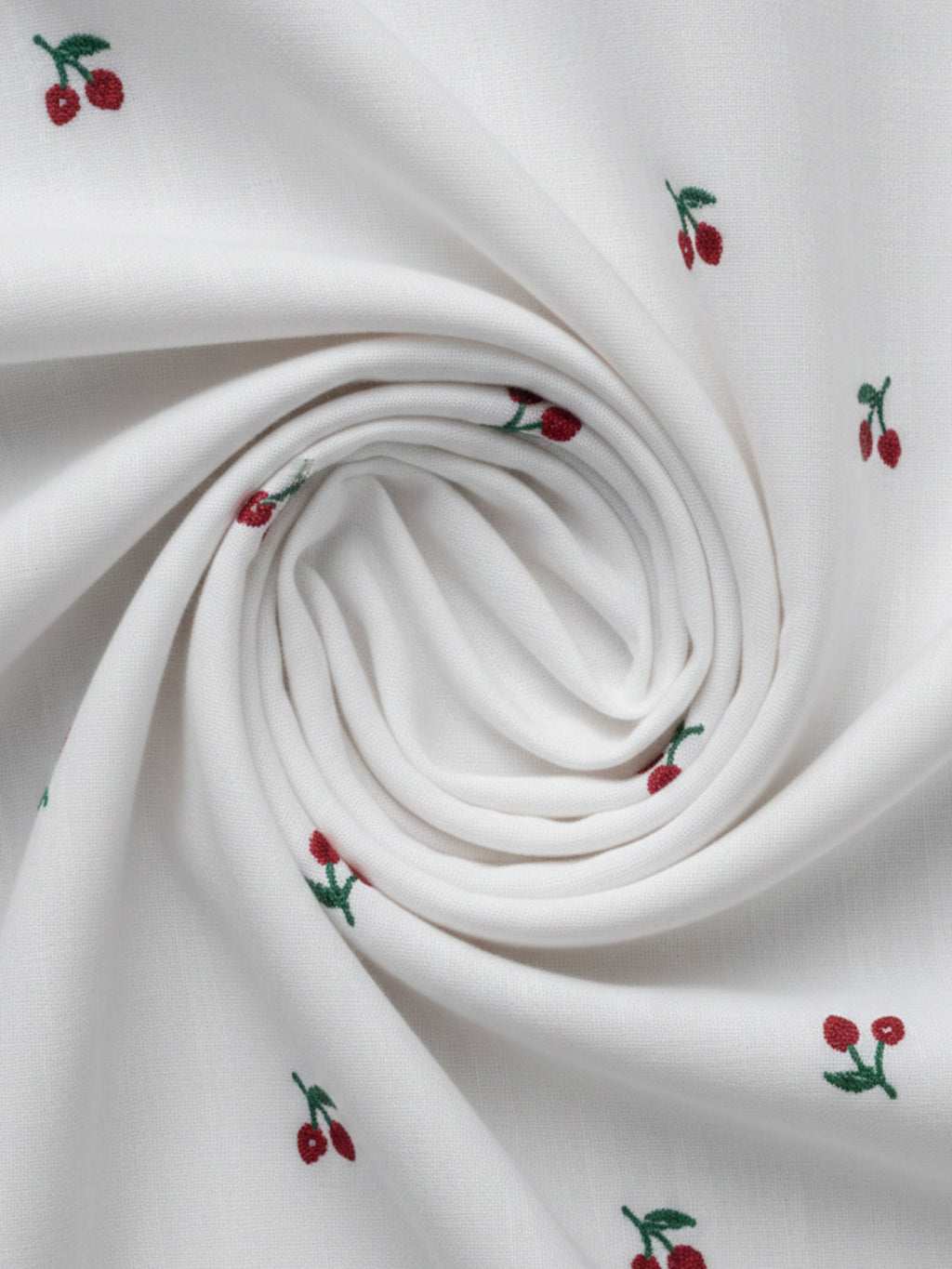 VORA LABEL Women Cotton Floral Embroidered Regular Fit Shirt - White
